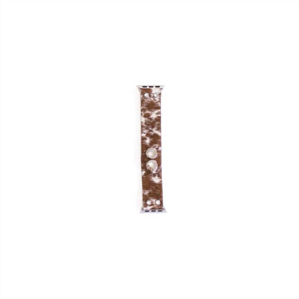 NEW BEAUDIN women's smart watch band leather & cowhide fur replacement strap in